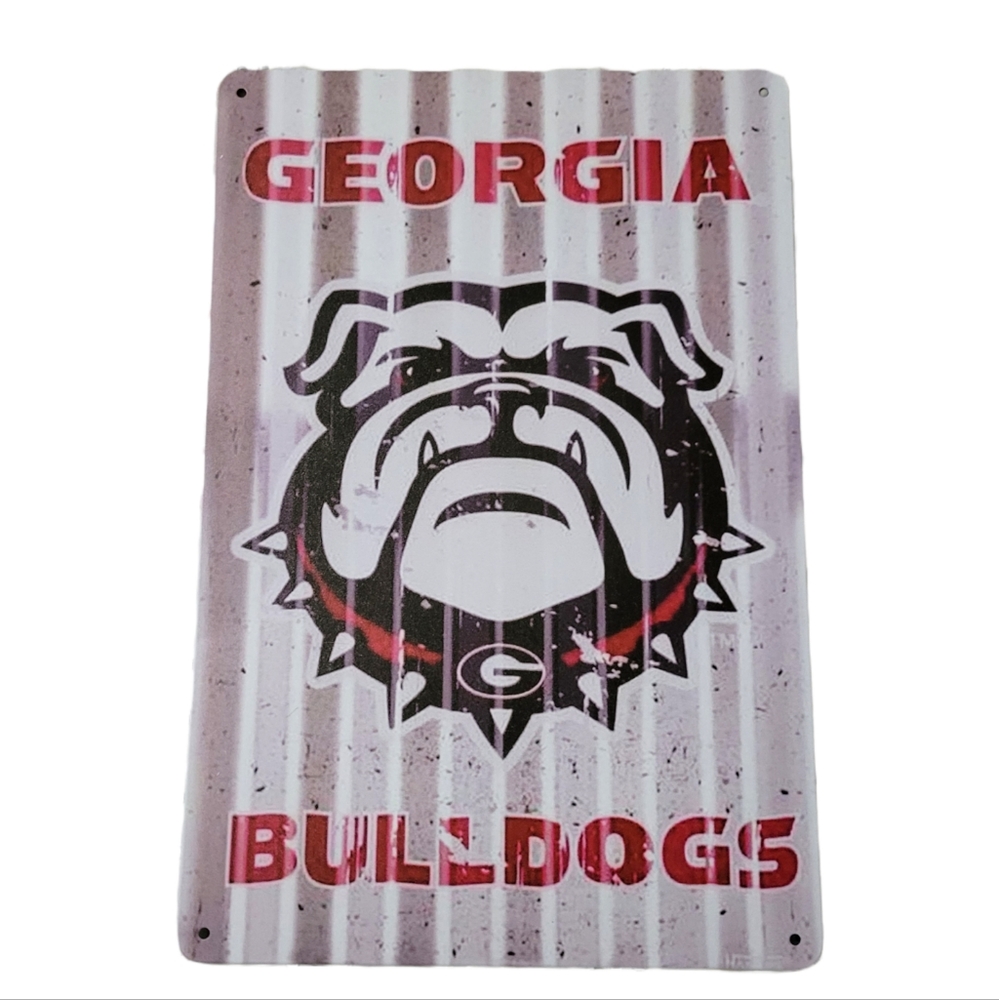 Georgia Bulldogs metal sign